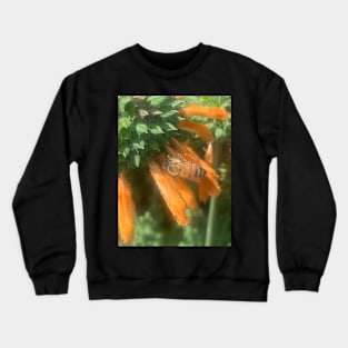 Bee On A Lion Plant Crewneck Sweatshirt